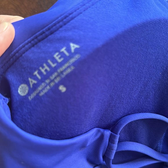 Athleta Small Swim Bikini top Blue cute! - Picture 5 of 6